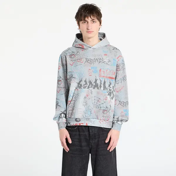 RIPNDIP Hoodica RIPNDIP Marker Hoodie Sage Grey Vintage Wash XXL