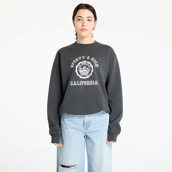Sporty & Rich Hoodica Sporty & Rich California Emblem Crewneck Faded Black XS