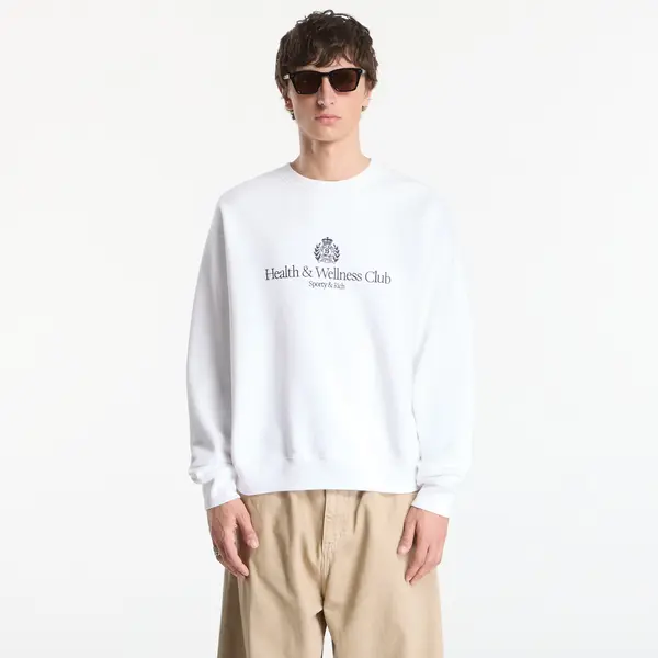 Sporty & Rich Hoodica Sporty & Rich H&W Crest Embroidered Crewneck UNISEX White S