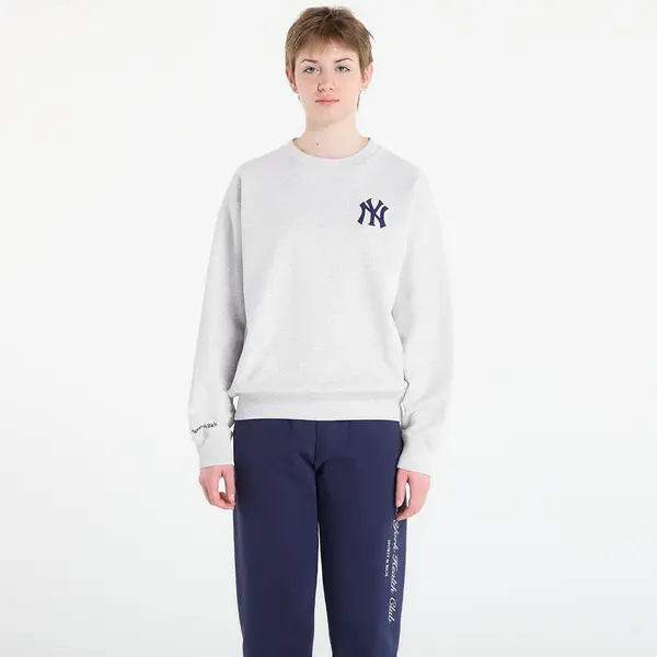 Sporty & Rich Hoodica Sporty & Rich Heritage Yankees Serif Crewneck UNISEX Heather Gray S