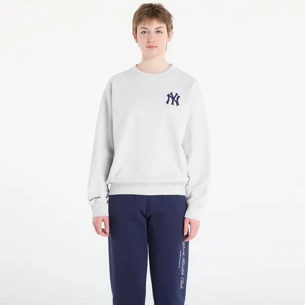 Sporty & Rich Hoodica Sporty & Rich Heritage Yankees Serif Crewneck UNISEX Heather Gray XS