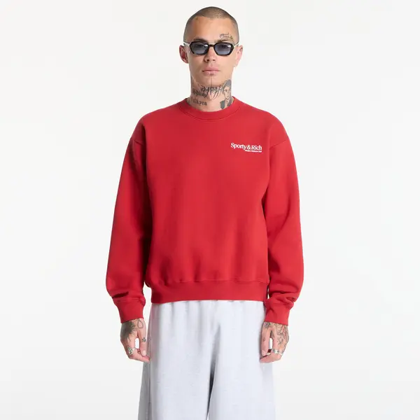 Sporty & Rich Hoodica Sporty & Rich Modern Crewneck UNISEX Ruby XS
