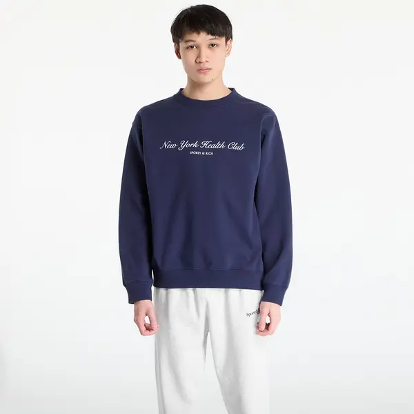 Sporty & Rich Hoodica Sporty & Rich NY Health Club Crewneck UNISEX Dark Navy L