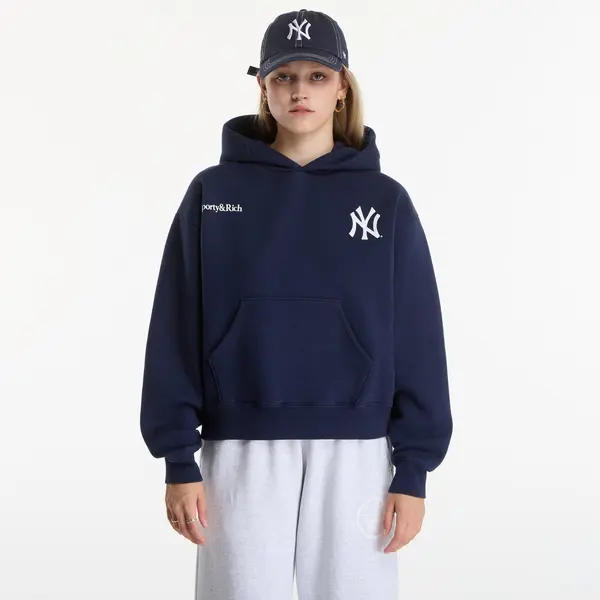 Sporty & Rich Hoodica Sporty & Rich Yankees Curve Hoodie UNISEX Dark Navy XS