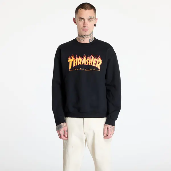 Thrasher Hoodica Thrasher Flame Crewneck Black XL