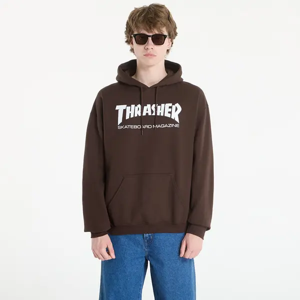 Thrasher Hoodica Thrasher Skate Mag Hood Dark Chocolate/ White S