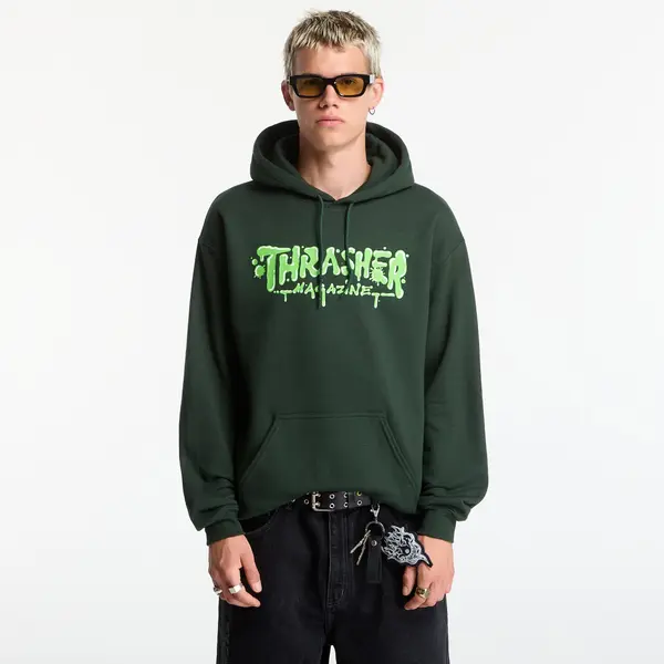 Thrasher Hoodica Thrasher Wet Paint Hoodie Green XL