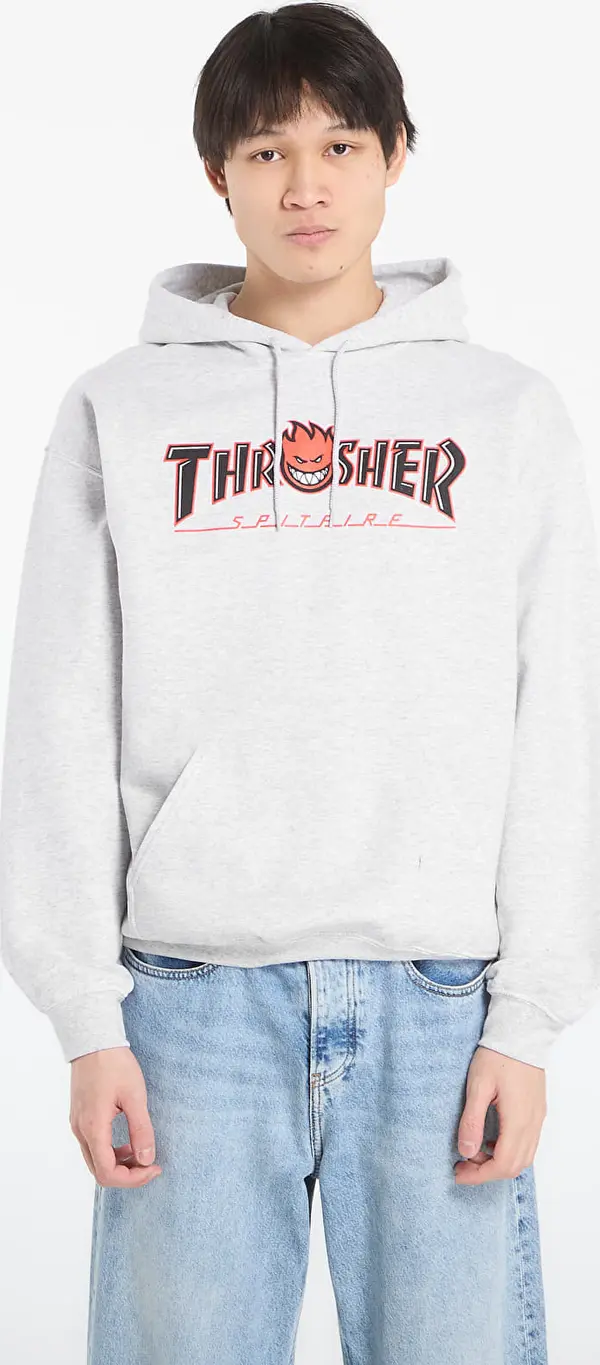 Thrasher Hoodica Thrasher x Spitfire Big Head Outline Hoodie Ash Grey L
