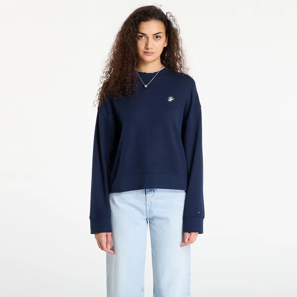 Tommy Hilfiger Hoodica Tommy Hilfiger Script Pique Sweatshirt Blue S