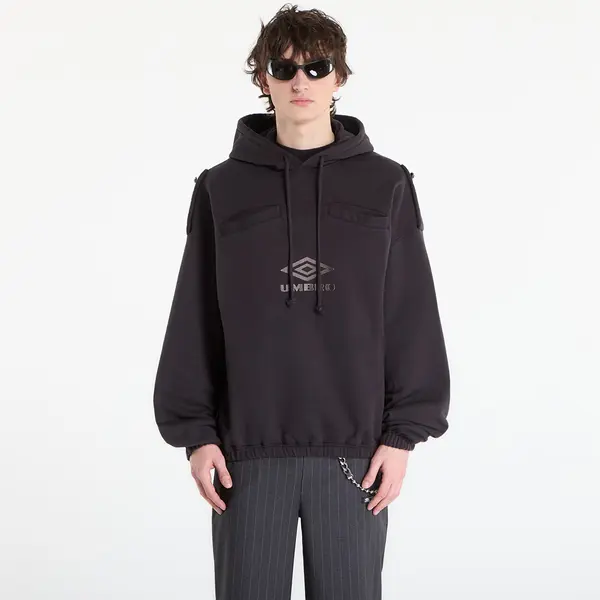 Umbro Hoodica Umbro by SlamJam Medal Masked Hoodie Strong Wash Black M