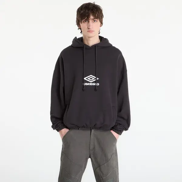 Umbro Hoodica Umbro by SlamJam Og Logo Mask Hoodie Washed Black L