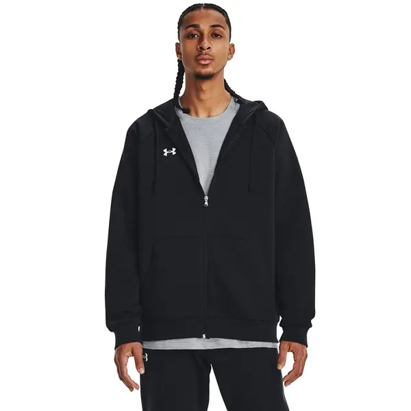 Under Armour Hoodica Under Armour Rival Fleece FZ Hoodie Black/ White XL