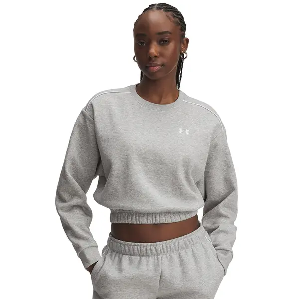 Under Armour Hoodica Under Armour Rival Fleece Piped Crew Gray L