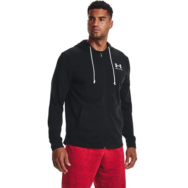 Under Armour Hoodica Under Armour Rival Terry Lc Fz Black/ Onyx White L
