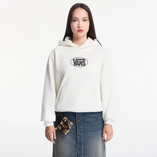 Vans Hoodica Vans Oval Logo Relaxed Pullover Marshmallow L