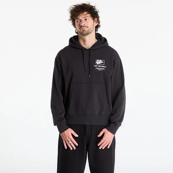 Vans Hoodica Vans Stacked Hi Pullover Black/ White M