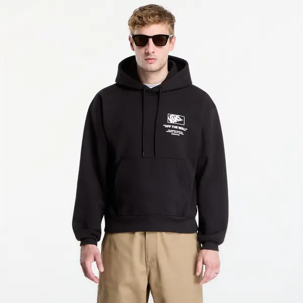 Vans Hoodica Vans Stacked Hi Pullover Hoodie Black/ White XL