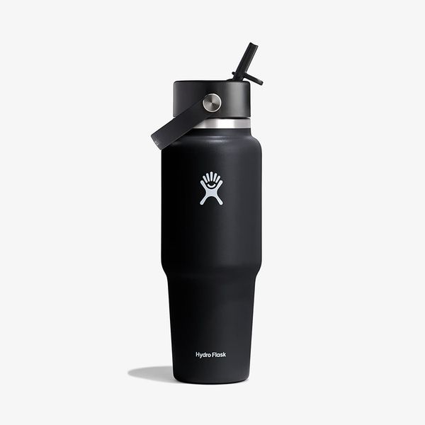 Hydro Flask Hydroflask 1000 ml Wide Flex Straw Travel Bottle Black Universal
