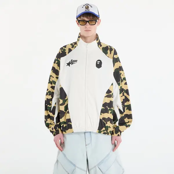 A BATHING APE Jakna A BATHING APE 1St Camo Stand Collar Track Jacket UNISEX Yellow L