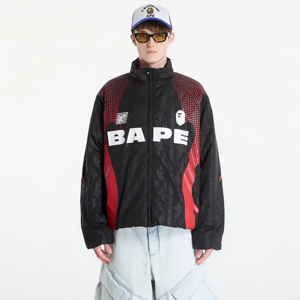 A BATHING APE Jakna A BATHING APE Aba Frame Monogram Jacquard Multi Logo Padded Jacket UNISEX Black L