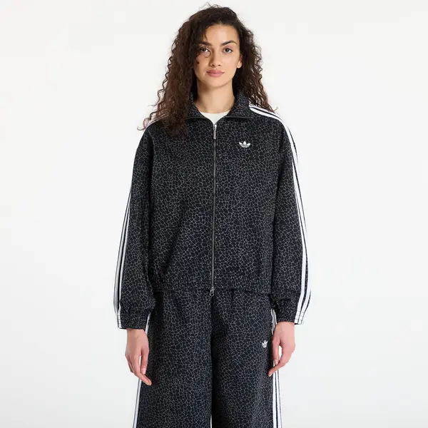 adidas Originals Jakna adidas Firebird Oversized Aop Denim Jacket Black/ Grey Six L