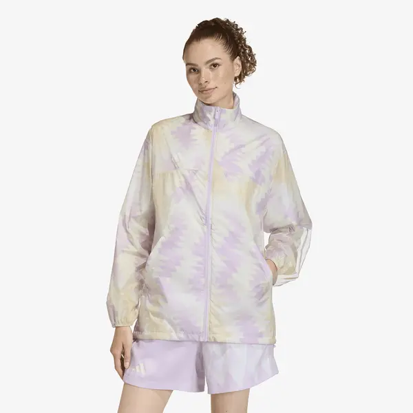 adidas Performance Jakna adidas House Of Tiro x Common Goal AOP Windbreaker Wonder White/ Off White/ Ice Lavender M