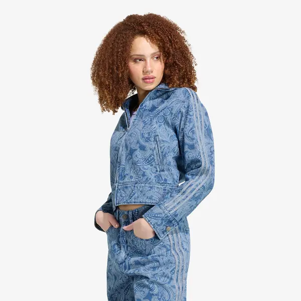 adidas Originals Jakna adidas Liberty London Firebird Denim Tracktop Medium Vintage Denim/ Light Denim XL