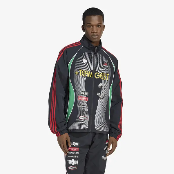 adidas Originals Jakna adidas Teamgeist Moto Tracktop Black/ White/ Better Scarlet XL