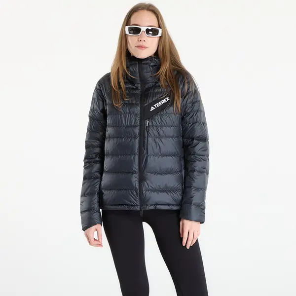 adidas Performance Jakna adidas Terrex Techrock CLIMAWARM+ Down Hooded Jacket Carbon/ Black L