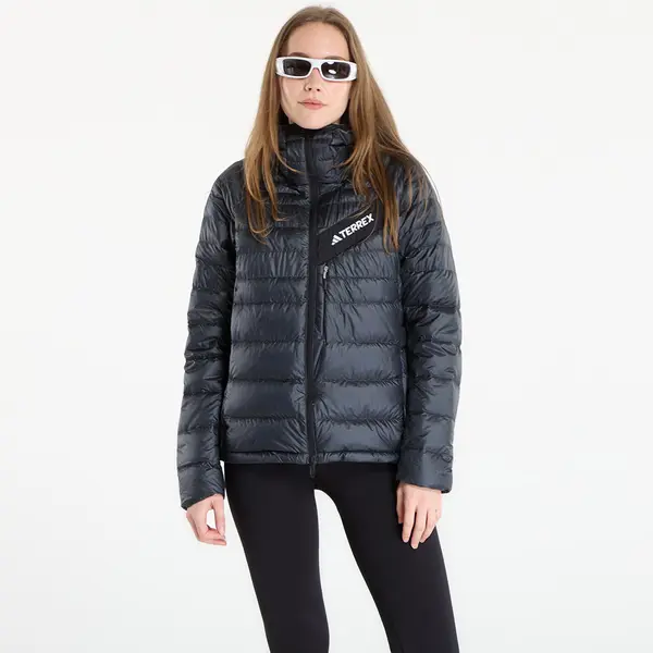 adidas Performance Jakna adidas Terrex Techrock CLIMAWARM+ Down Hooded Jacket Carbon/ Black M