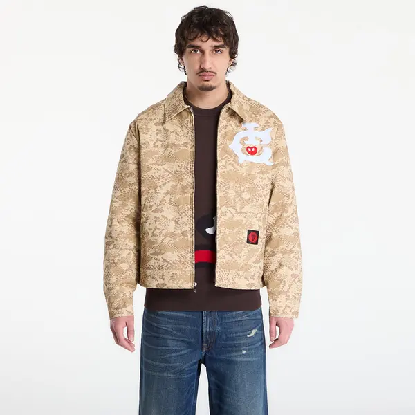 Billionaire Boys Club Icecream Jakna Billionaire Boys Club Icecream Snakeskin Quilted Work Jacket Light Brown S
