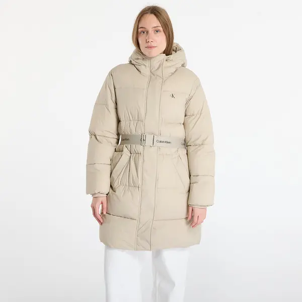 Calvin Klein Jakna Calvin Klein Jeans Belted Midweight Coat Brown S