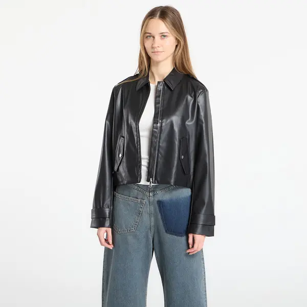 Calvin Klein Jakna Calvin Klein Jeans Leather Moto Jacket Black L