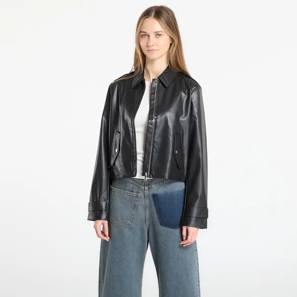 Calvin Klein Jakna Calvin Klein Jeans Leather Moto Jacket Black L