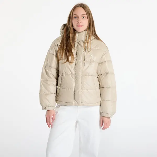 Calvin Klein Jakna Calvin Klein Jeans Shine Puffer Jacket Brown L
