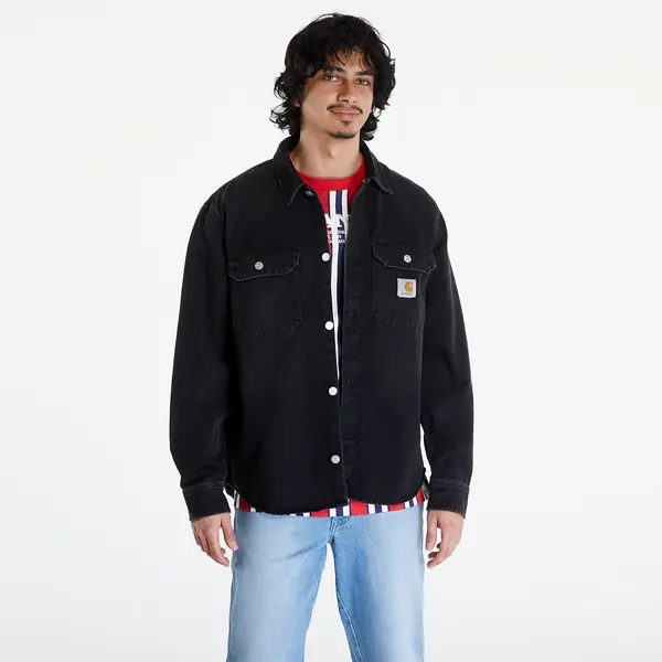 Carhartt WIP Jakna Carhartt WIP Harvey Shirt Jac UNISEX Black Dark Used Wash XS