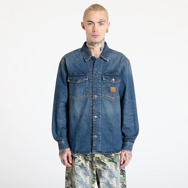 Carhartt WIP Jakna Carhartt WIP Lincoln Shirt Jacket UNISEX Blue Worn Used Wash M