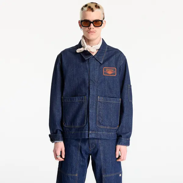 Dickies Jakna Dickies x Harley Davidson M X Hoodie Denim Jacket Blue M