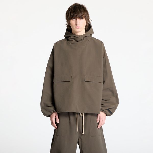 Fear of God Jakna Fear Of God ESSENTIALS Military Nylon Hooded Anorak Brown S