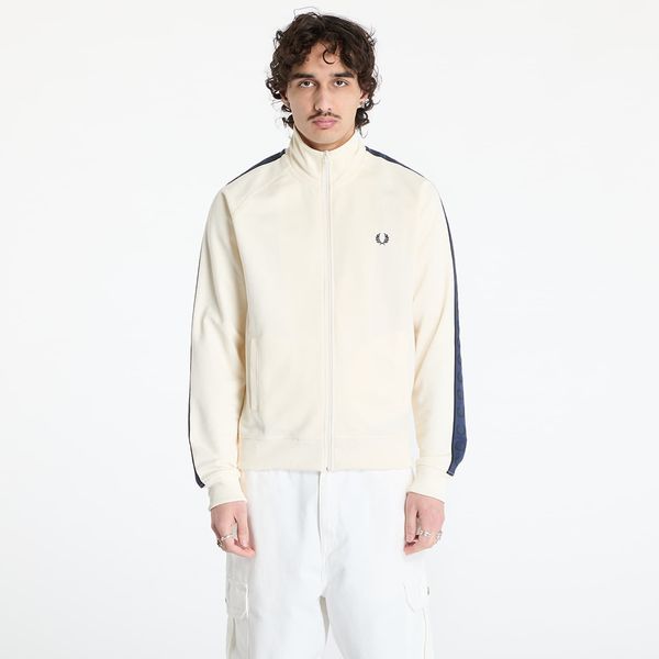 FRED PERRY Jakna FRED PERRY Contrast Tape Track Jacket Ecru/ Tennis Blue M