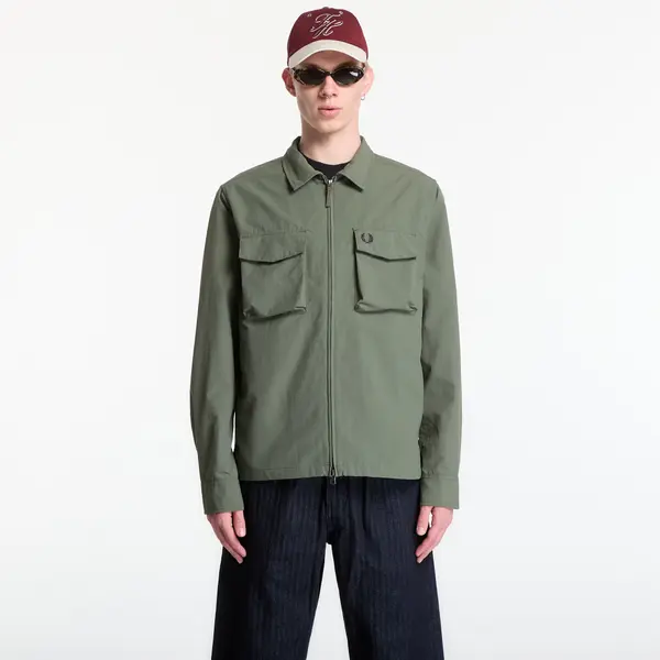 FRED PERRY Jakna Fred Perry Ripstop Pocket Overshirt Green M