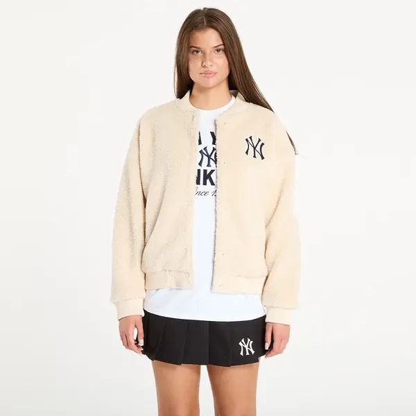 New Era Jakna New Era MLB Sherpa Bomber New York Yankees Light Cream XL