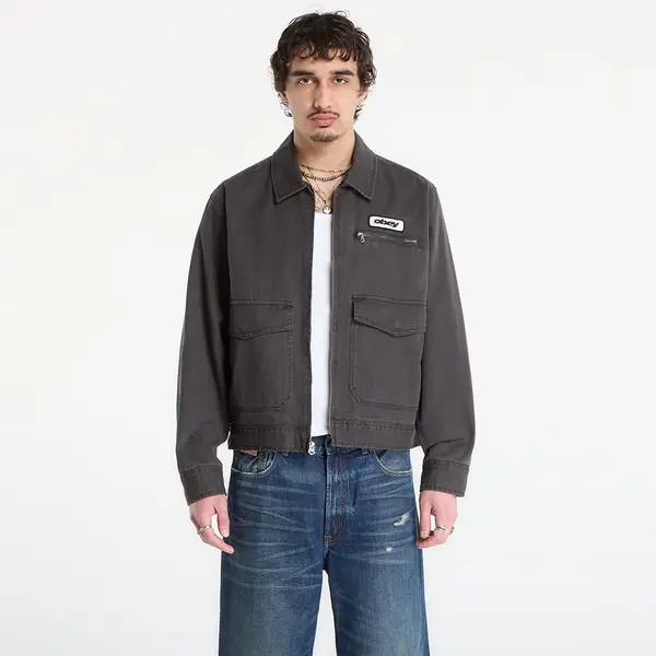 OBEY Clothing Jakna OBEY Walter Work Jacket Black Faded Wash M