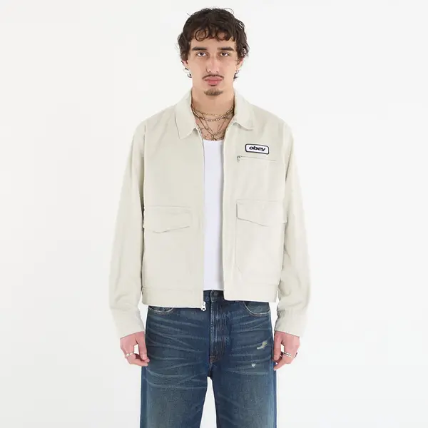 OBEY Clothing Jakna OBEY Walter Work Jacket Silver Birch Faded Wash L