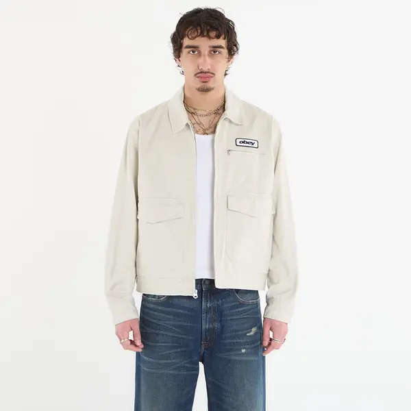 OBEY Clothing Jakna OBEY Walter Work Jacket Silver Birch Faded Wash L