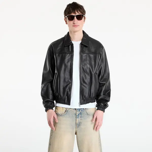 Patta Jakna Patta Leather Bomber Jacket UNISEX Black M