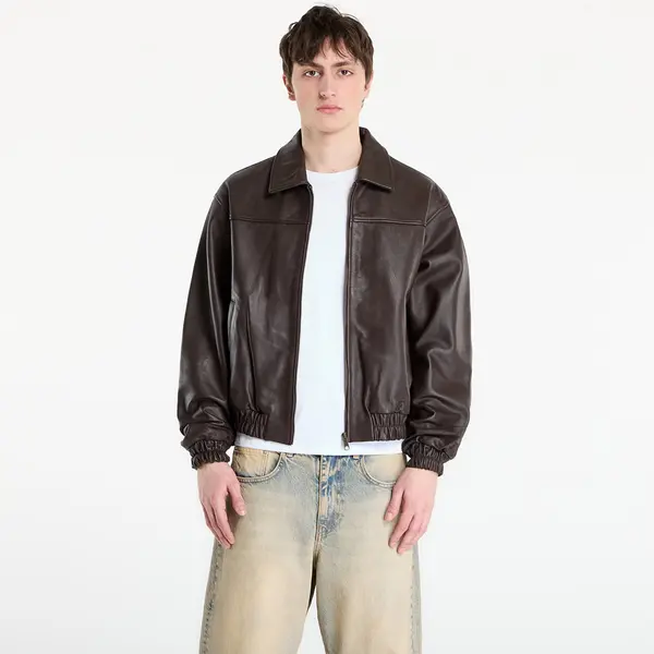 Patta Jakna Patta Leather Bomber Jacket UNISEX Coffee Bean S