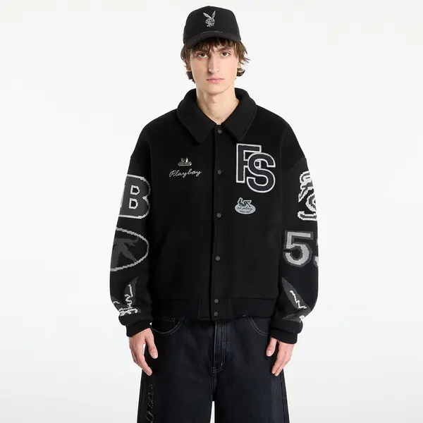 FTSHP Jakna Playboy x FTSHP Varsity Jacket UNISEX Black C XS