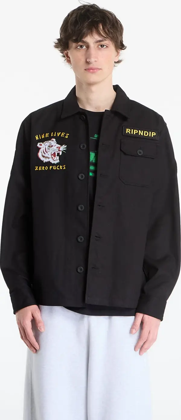 RIPNDIP Jakna RIPNDIP Nine Militarty Shirt Jacket Black XL
