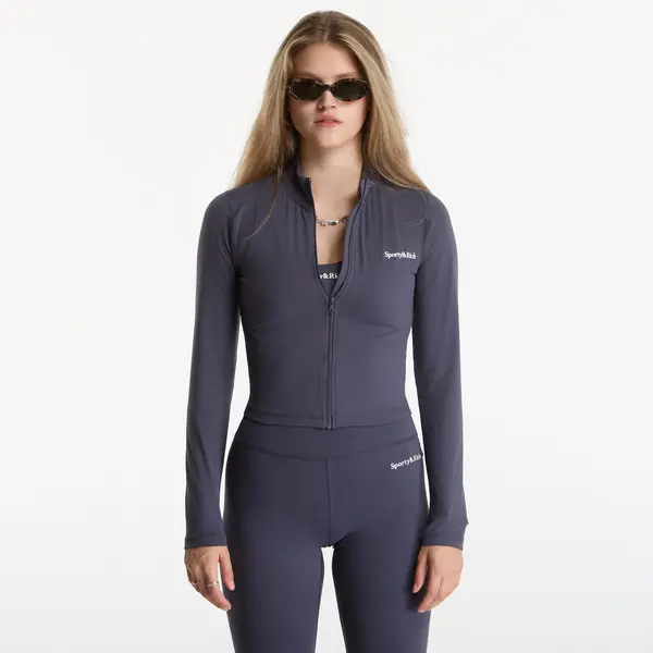 Sporty & Rich Jakna Sporty & Rich Serif Logo Sports Jacket Carbon XL